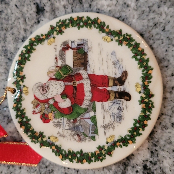 Vintage Other - Vintage Spode "American Santa Claus" Christmas Ornament